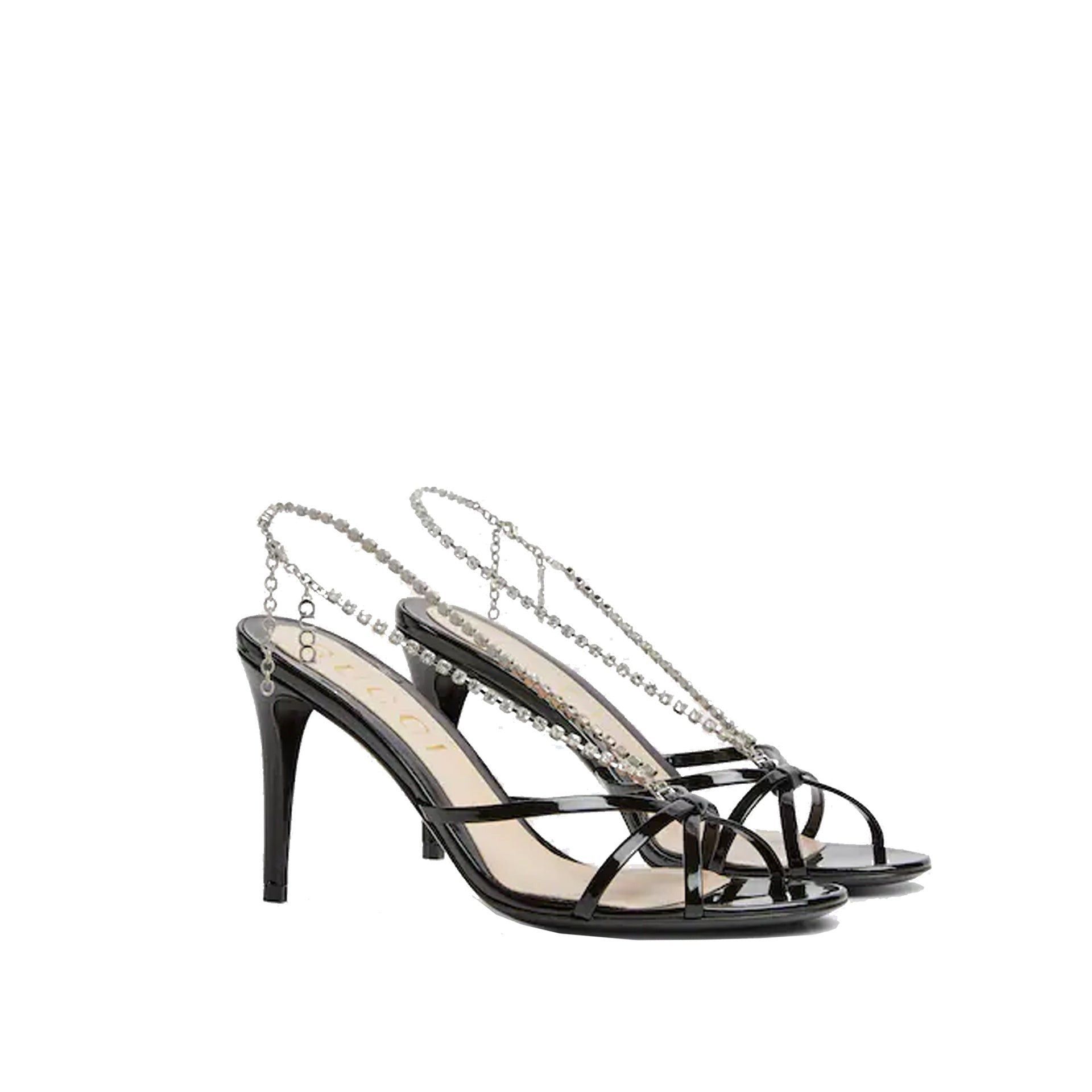Gucci Gucci Crystal Chain Sandals SIZE 38 Size ONE SIZE - 2 Thumbnail
