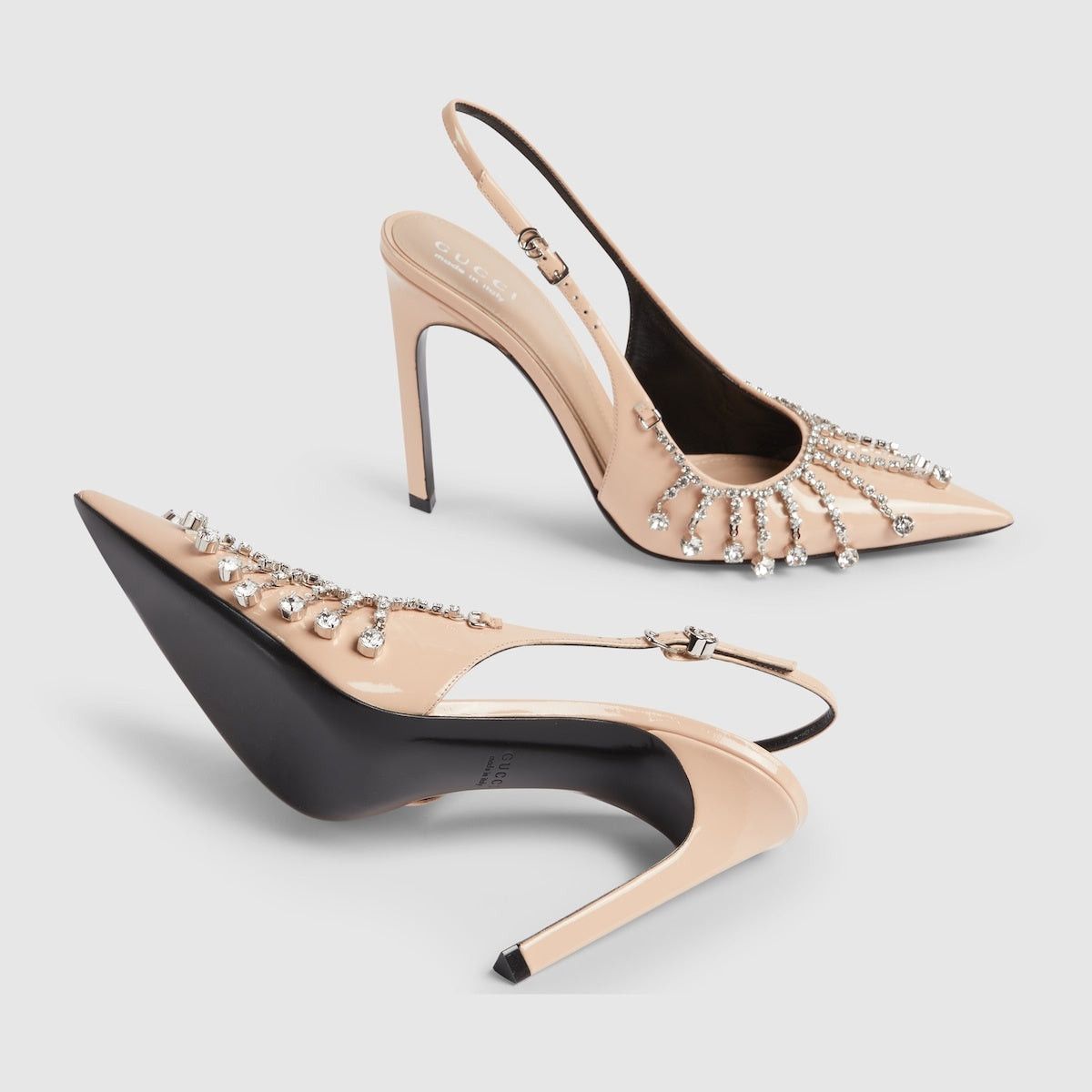Gucci Gucci Crystal Chain Pumps SIZE 38.5 Size ONE SIZE - 4 Thumbnail