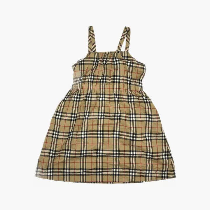 Burberry Burberry Children's Brown Plaid Dress 0079 Size XXS / US 00 / IT 34 - 3 Thumbnail
