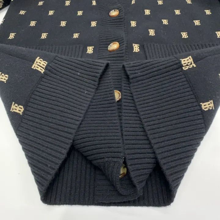 Burberry Burberry Black Logo Knit Cardigan for Women 0079 Size M / US 6-8 / IT 42-44 - 9 Thumbnail