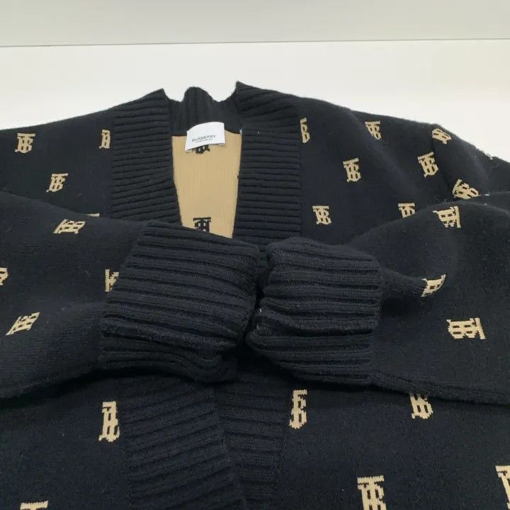 Burberry Burberry Black Logo Knit Cardigan for Women 0079 Size M / US 6-8 / IT 42-44 - 8 Thumbnail