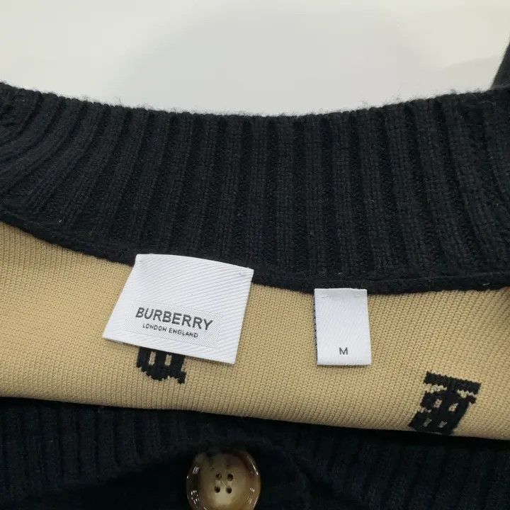 Burberry Burberry Black Logo Knit Cardigan for Women 0079 Size M / US 6-8 / IT 42-44 - 5 Thumbnail