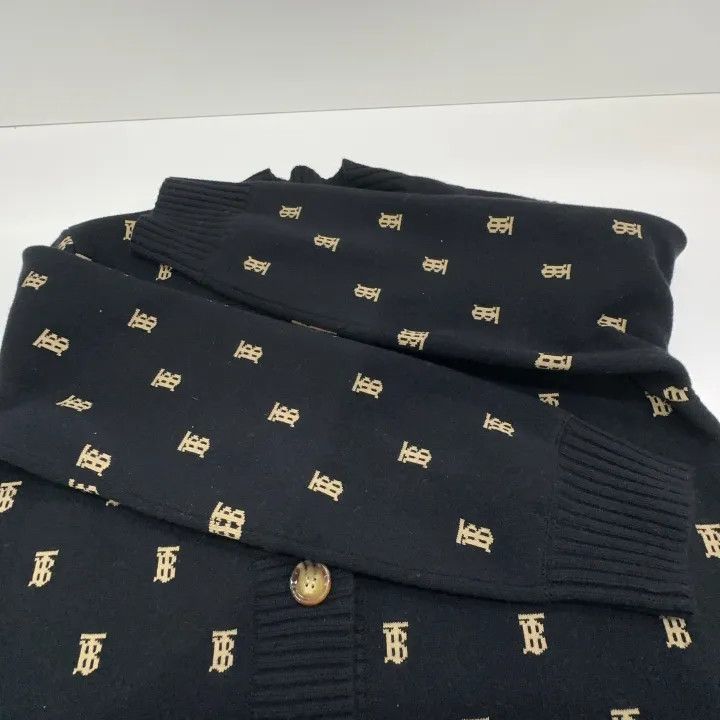 Burberry Burberry Black Logo Knit Cardigan for Women 0079 Size M / US 6-8 / IT 42-44 - 7 Thumbnail