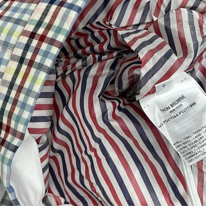 Thom Browne Thom Browne Plaid Pleated Mini Skirt 0079 Size 30" / US 8 / IT 44 - 4 Thumbnail
