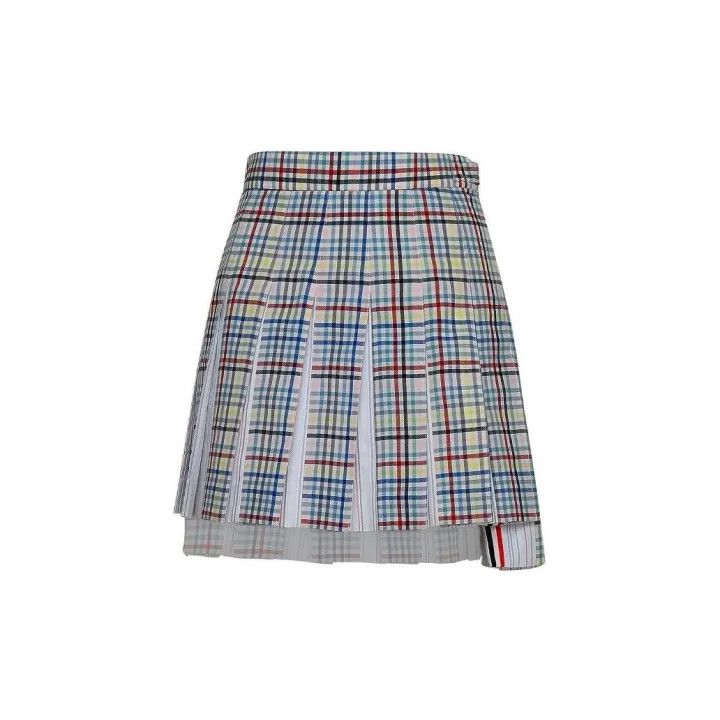 Thom Browne Thom Browne Plaid Pleated Mini Skirt 0079 Size 30" / US 8 / IT 44 - 2 Thumbnail