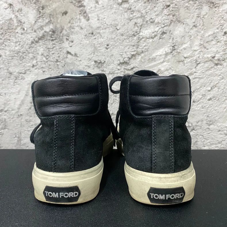 Tom Ford tom ford black mid top sneakers Size US 13 / EU 46 - 3 Thumbnail
