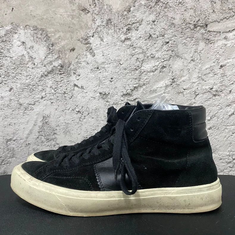 Tom Ford tom ford black mid top sneakers Size US 13 / EU 46 - 2 Thumbnail