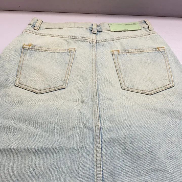 Off-White Off-White Asymmetrical Denim Skirt for Women 0079 Size 40" / US 18 - 10 Thumbnail