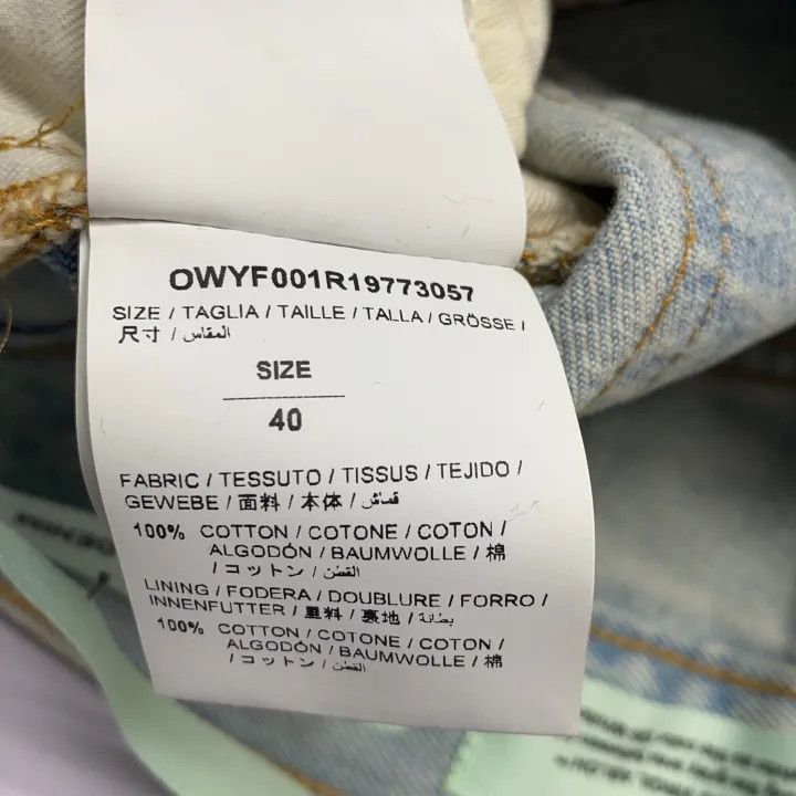 Off-White Off-White Asymmetrical Denim Skirt for Women 0079 Size 40" / US 18 - 4 Thumbnail