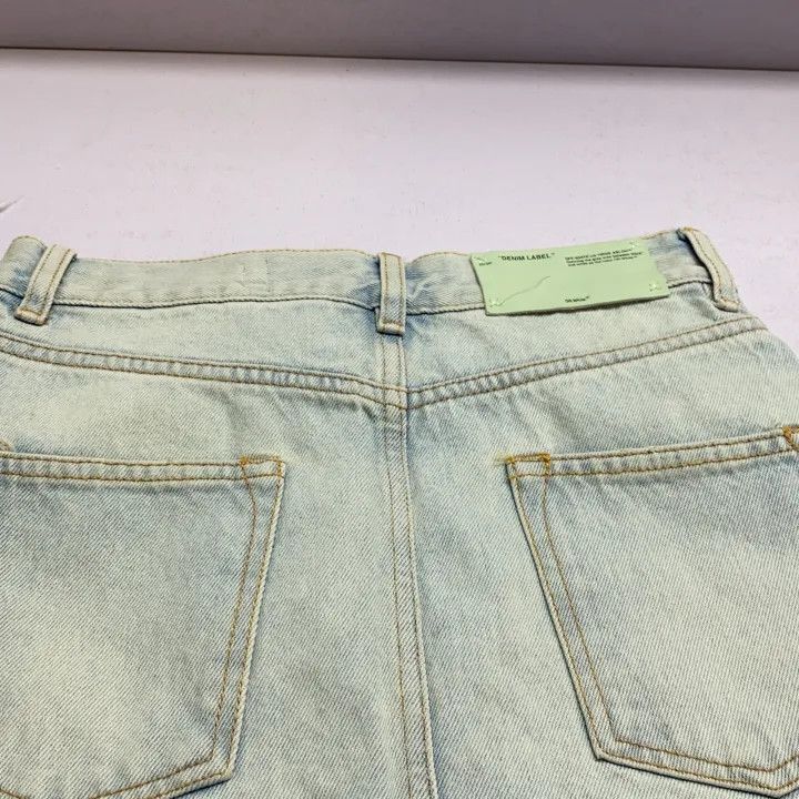 Off-White Off-White Asymmetrical Denim Skirt for Women 0079 Size 40" / US 18 - 6 Thumbnail