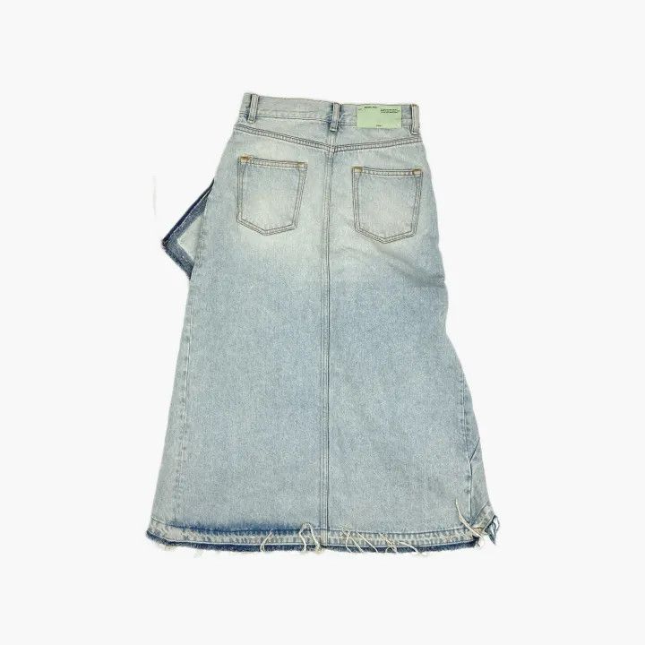 Off-White Off-White Asymmetrical Denim Skirt for Women 0079 Size 40" / US 18 - 3 Thumbnail