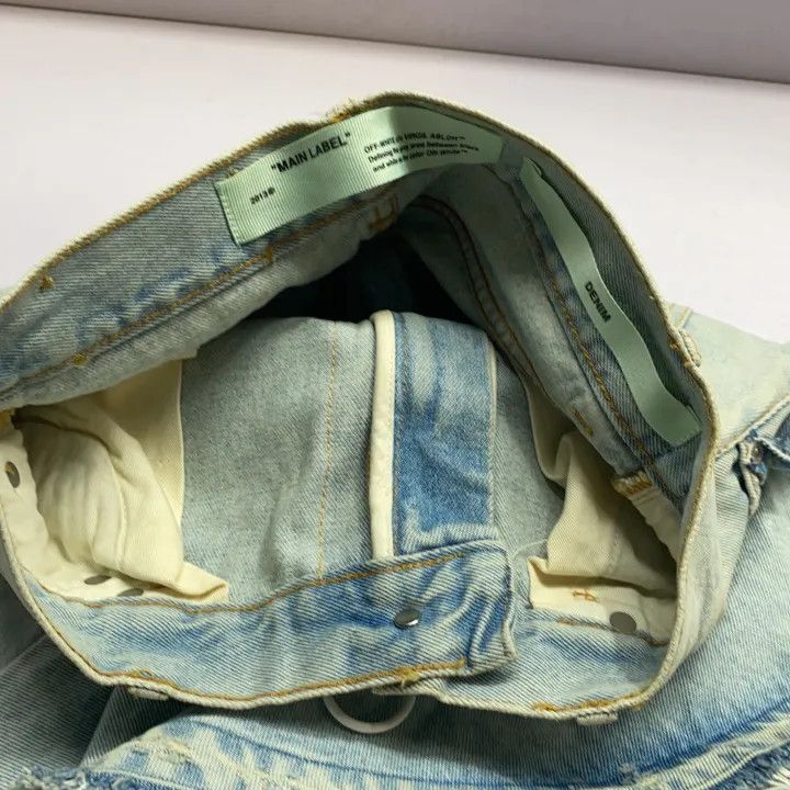 Off-White Off-White Asymmetrical Denim Skirt for Women 0079 Size 40" / US 18 - 8 Thumbnail