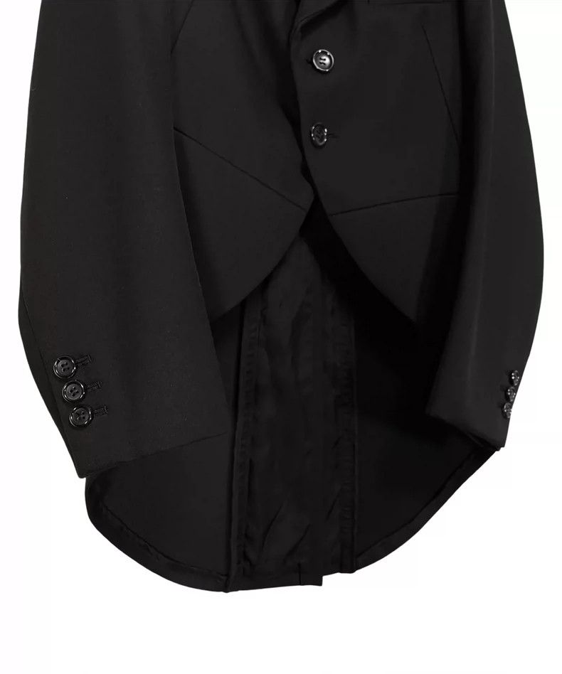 Comme des Garcons black leather bow detailed tailcoat jacket Size US M / EU 48-50 / 2 - 5 Thumbnail