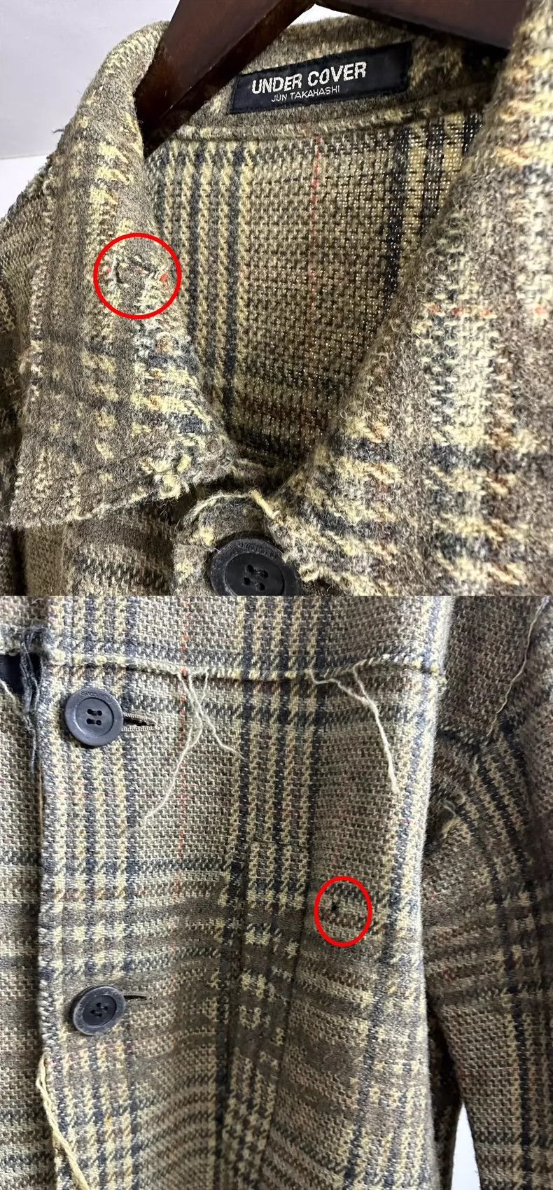 Undercover plaid green jacket by Undercover Size US L / EU 52-54 / 3 - 9 Thumbnail