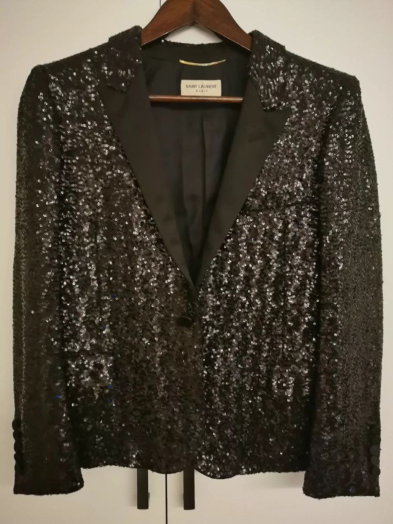 Saint Laurent Paris saint laurent sequin suit jacket Size US M / EU 48-50 / 2 - 2 Thumbnail