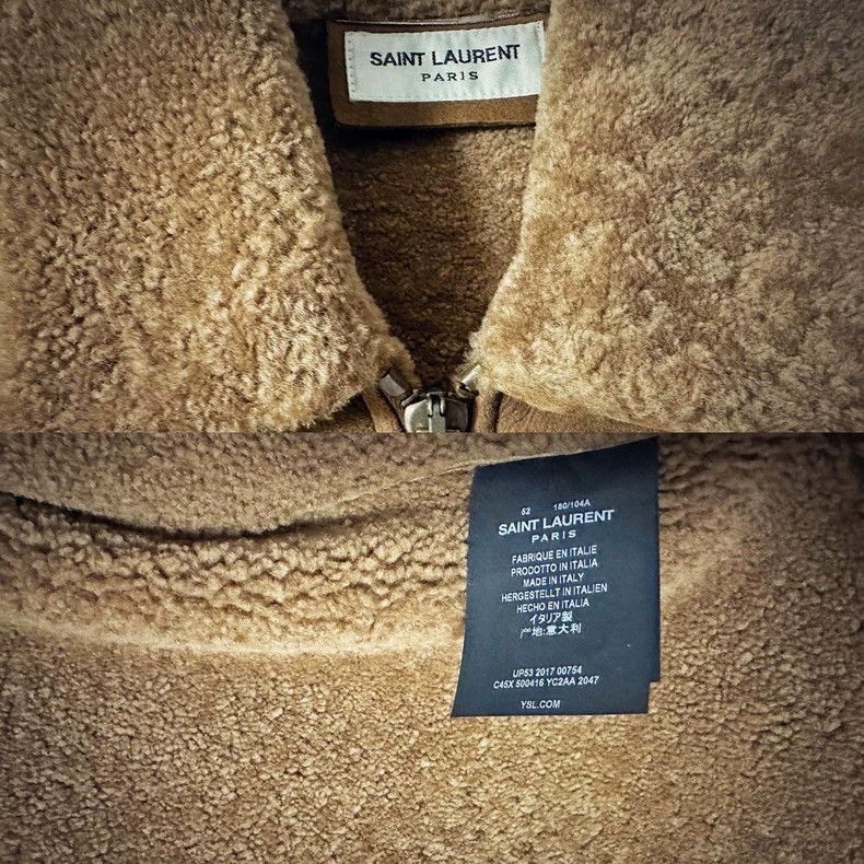 Saint Laurent Paris Saint Laurent Camel Shearling Leather Jacket Size US L / EU 52-54 / 3 - 2 Thumbnail