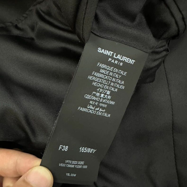Saint Laurent Paris black velvet blazer by saint laurent Size US M / EU 48-50 / 2 - 6 Thumbnail