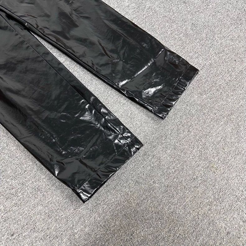 Balenciaga black glossy pleated trousers by balenciaga Size US 32 / EU 48 - 3 Thumbnail