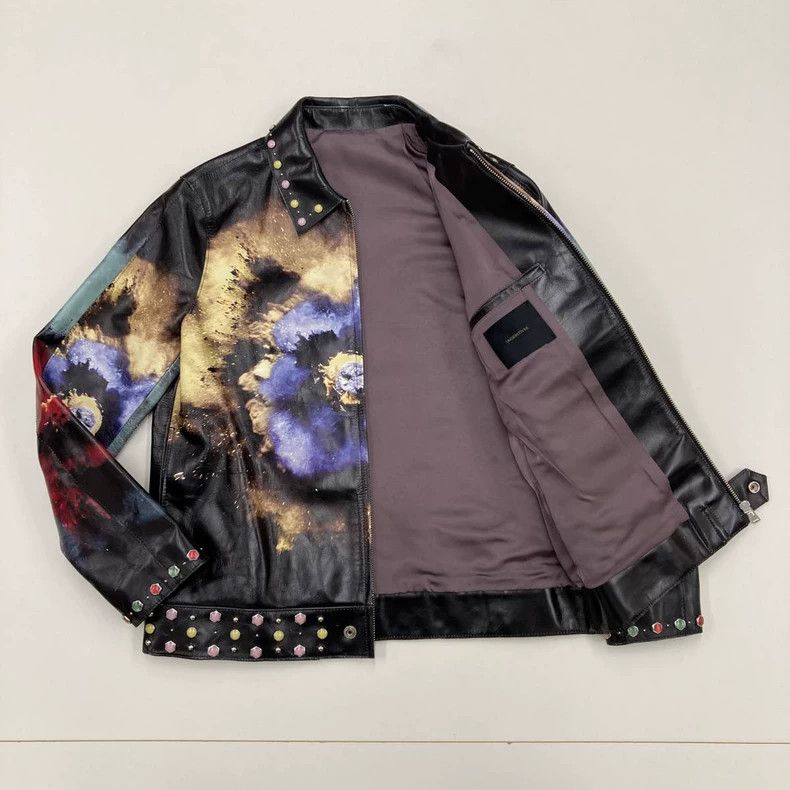 Undercover vibrant floral print leather jacket Size US M / EU 48-50 / 2 - 3 Thumbnail