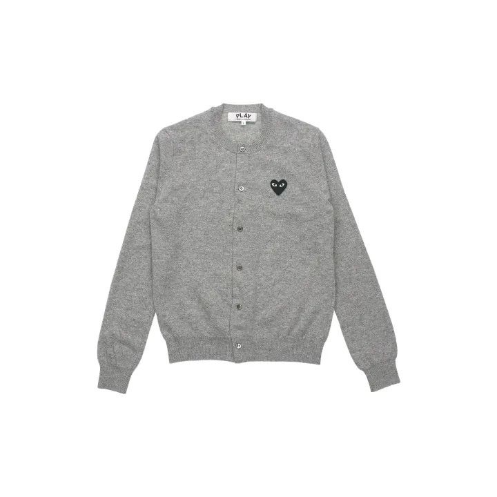 Comme des Garcons Comme des Garçons Play Grey Knitted Cardigan 0079 Size M / US 6-8 / IT 42-44 - 2 Thumbnail