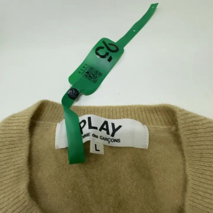 Comme des Garcons Comme des Garçons Play Beige Heart Cardigan 0079 Size L / US 10 / IT 46 - 5 Thumbnail