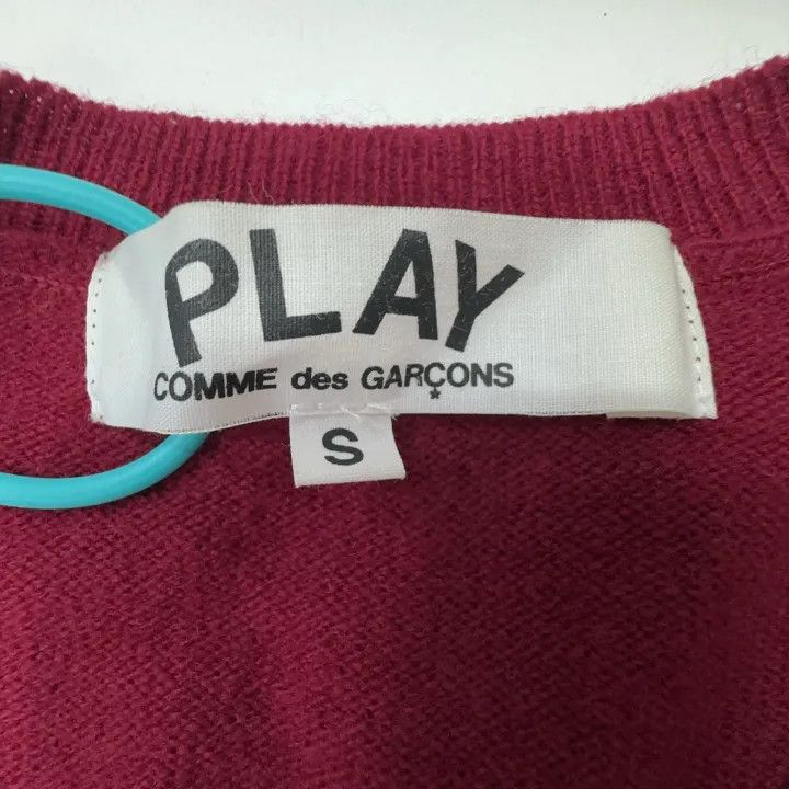 Comme des Garcons Comme des Garçons Red Heart Cardigan Sweater 0079 Size S / US 4 / IT 40 - 2 Thumbnail