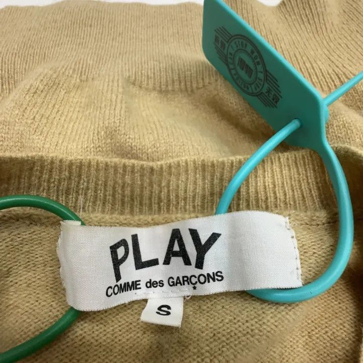 Comme des Garcons Comme des Garçons Play Beige Heart Cardigan 0079 Size S / US 4 / IT 40 - 2 Thumbnail
