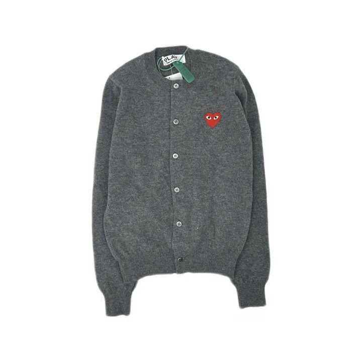 Comme des Garcons Comme des Garçons Play Gray Knit Cardigan 0079 Size S / US 4 / IT 40 - 2 Thumbnail