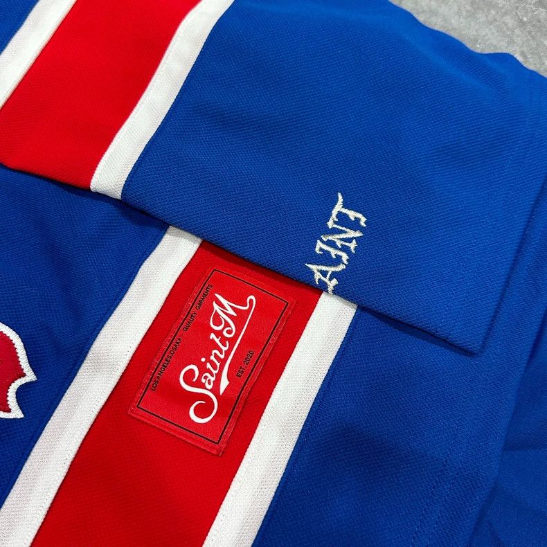 Saint Michael Saint Michael Blue Red Long Sleeve Hockey Jersey Size US M / EU 48-50 / 2 - 4 Thumbnail
