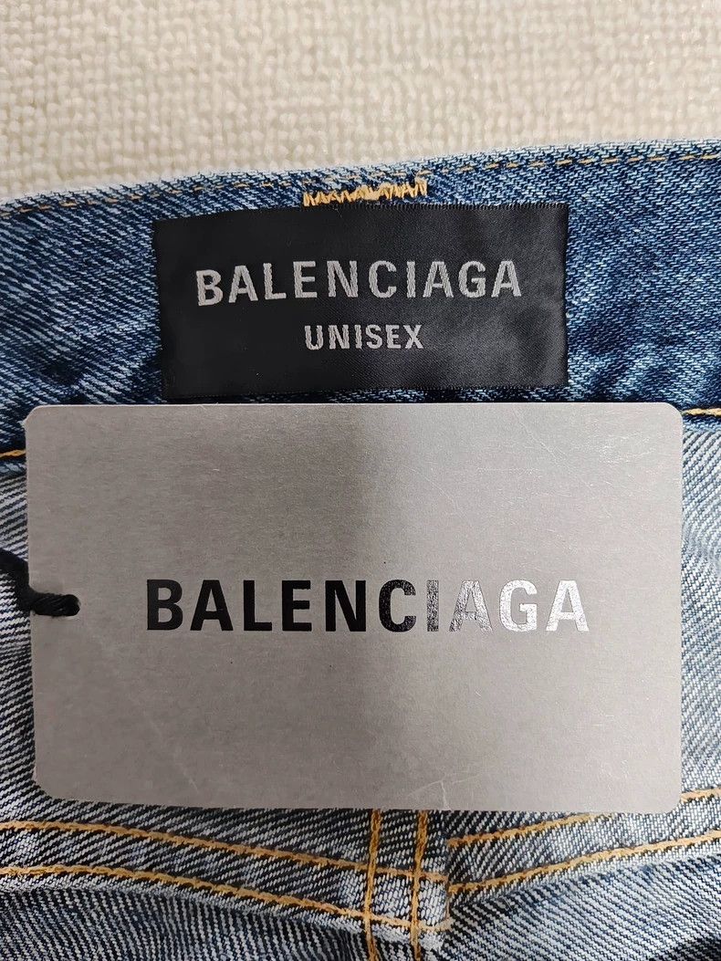 Balenciaga new balenciaga flared blue denim pants Size US 30 / EU 46 - 5 Thumbnail
