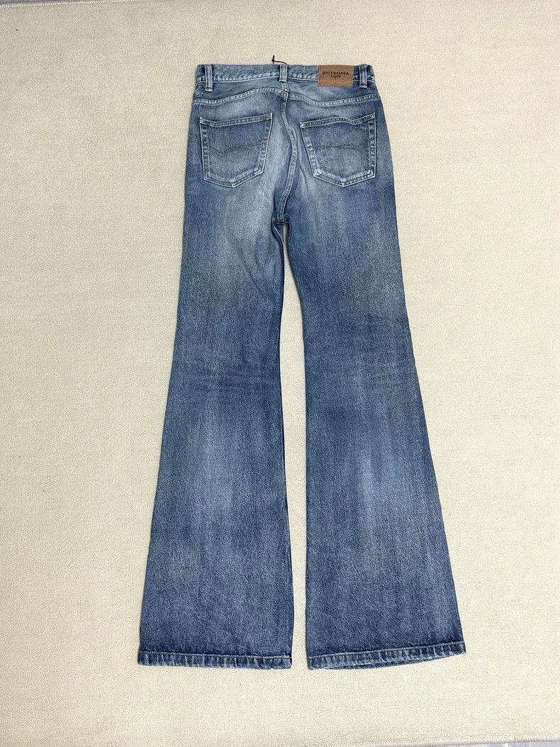 Balenciaga new balenciaga flared blue denim pants Size US 30 / EU 46 - 3 Thumbnail