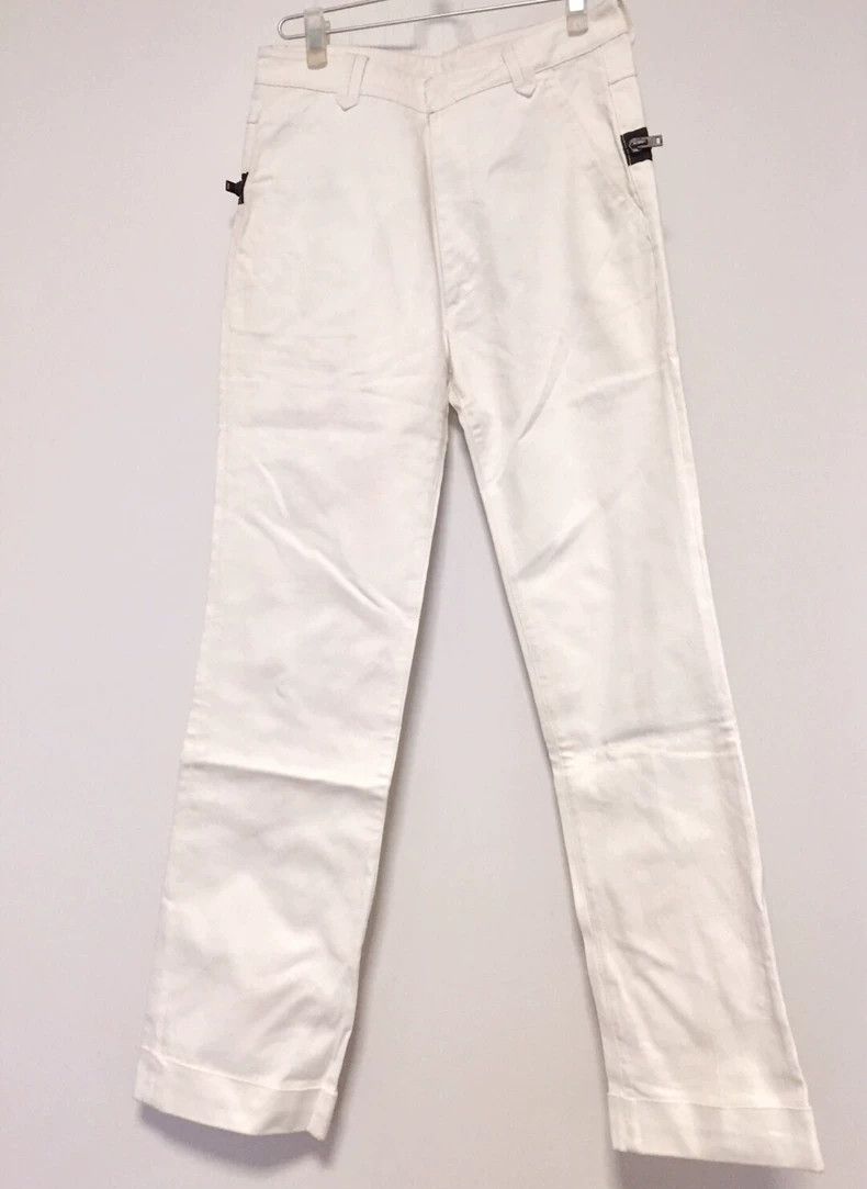 Raf Simons Raf Simons White Wide-Leg Trousers Size US 44 / EU 60 - 3 Thumbnail