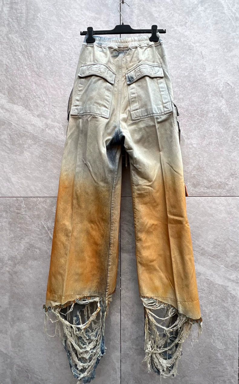 Rick Owens rick owens double cargo wide leg pants Size 24" / US 00 / IT 34 - 2 Thumbnail