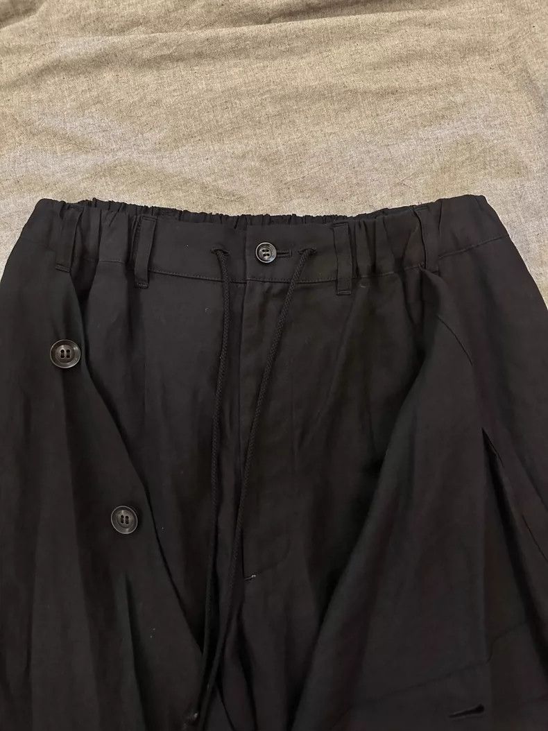 Yohji Yamamoto black asymmetrical skirt pants by yohji yamamoto Size 22" - 5 Thumbnail