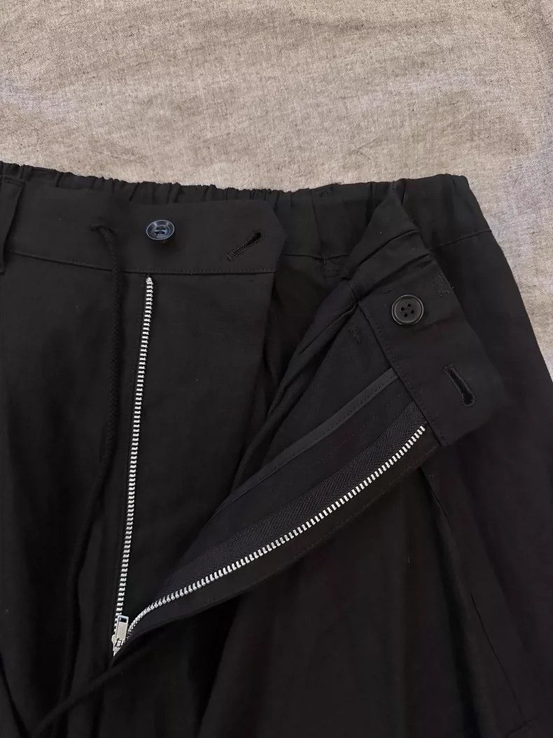 Yohji Yamamoto black asymmetrical skirt pants by yohji yamamoto Size 22" - 6 Thumbnail