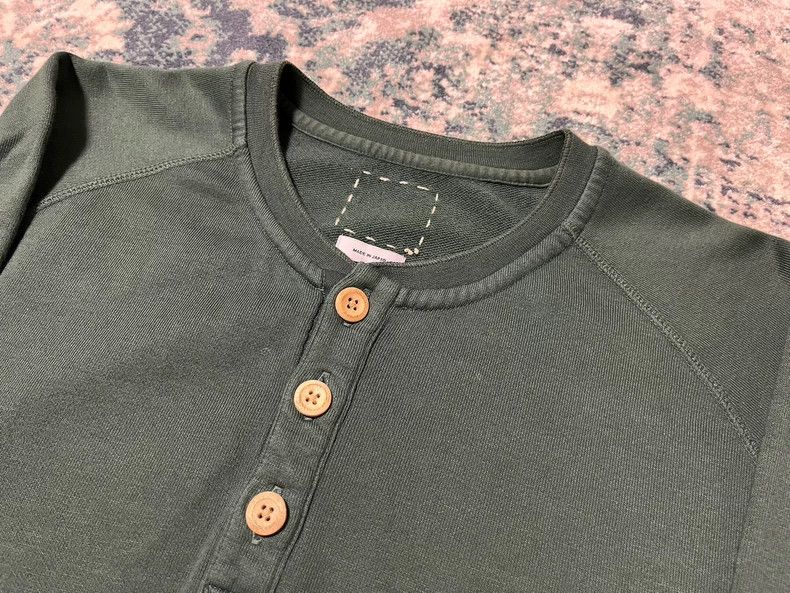 Visvim visvim henley shirt in dark green Size US M / EU 48-50 / 2 - 2 Thumbnail