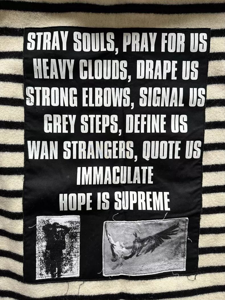 Raf Simons raf simons striped sweater with graphic design Size US M / EU 48-50 / 2 - 4 Thumbnail