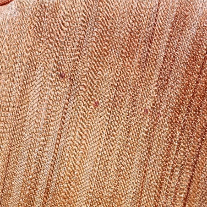 Issey Miyake pleated silhouette skirt in orange and black Size 24" / US 00 / IT 34 - 8 Thumbnail