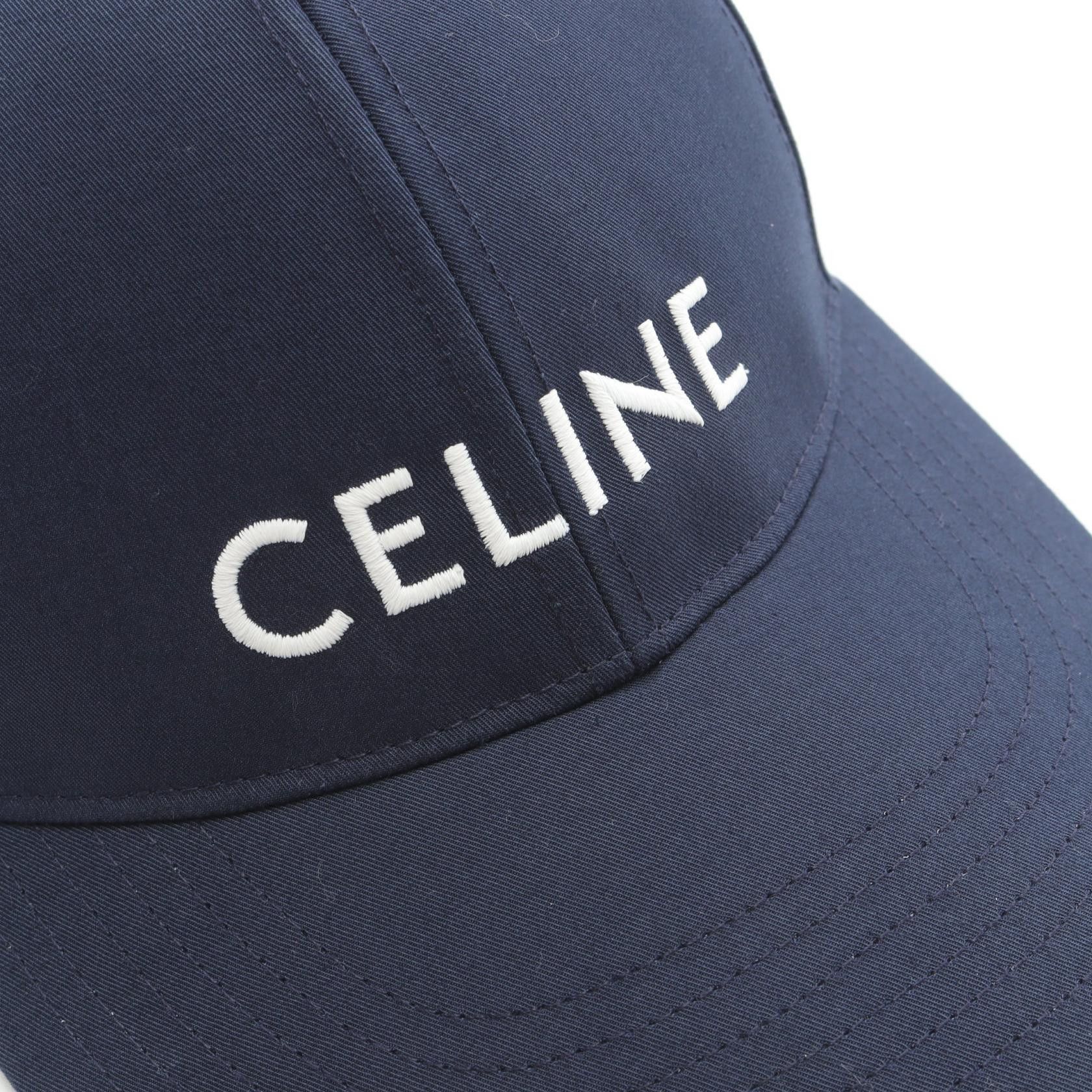 Celine Celine Celine Logo Cotton Baseball Cap Cotton Hats 2AUA1969P Size ONE SIZE - 7 Thumbnail