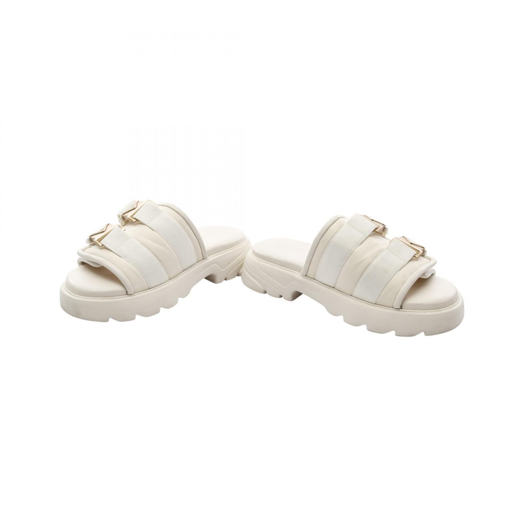 Bottega Veneta Bottega Veneta Bottega Veneta FLASH Leather Nylon Sandals Leather Shoes 690097 Size ONE SIZE - 3 Thumbnail