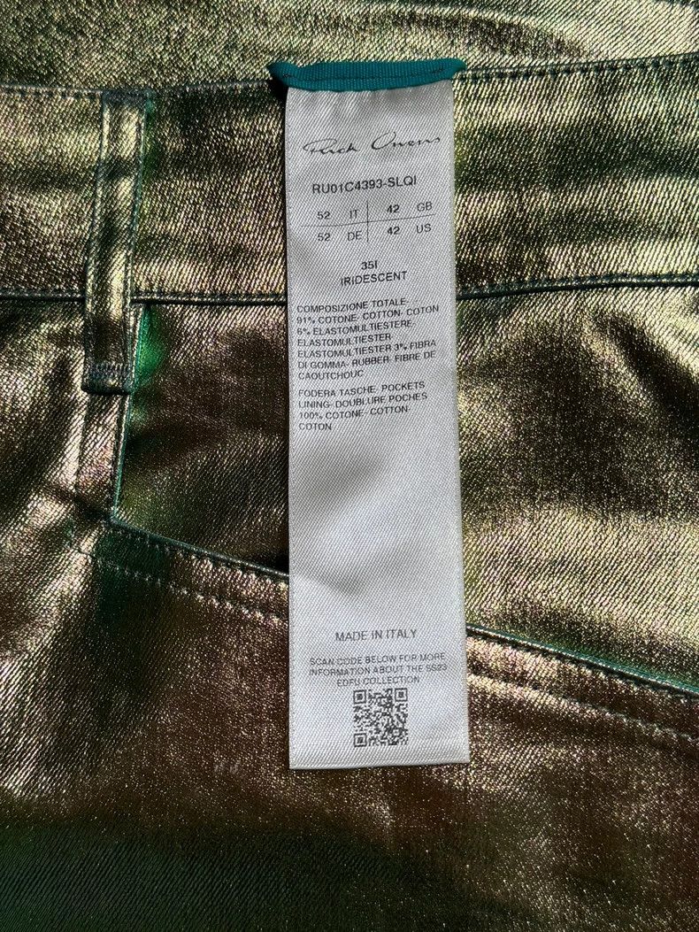 Rick Owens rick owens ro metallic long pants Size US 44 / EU 60 - 5 Thumbnail