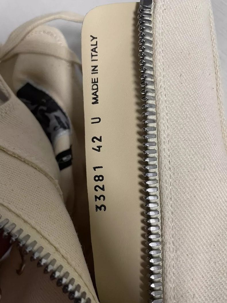 rick owens white high top sneakers
