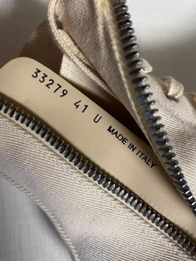 rick owens white high top sneakers