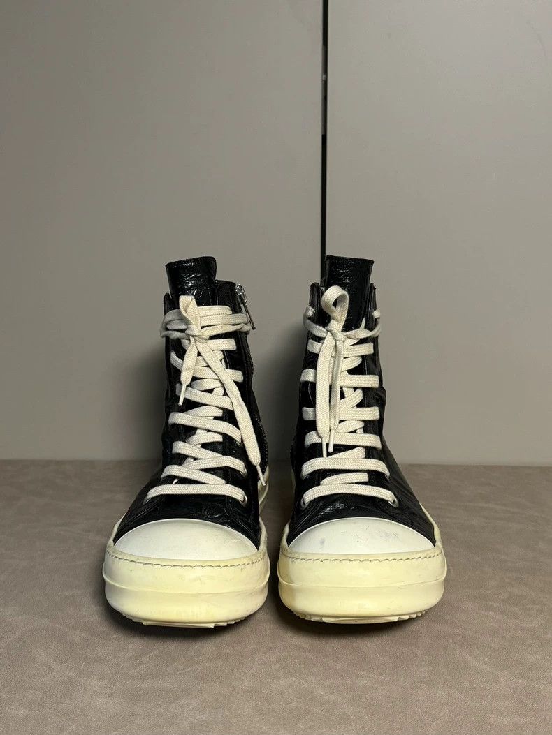 Rick Owens rick owens black high top sneakers Size US 5 / EU 37 - 2 Thumbnail