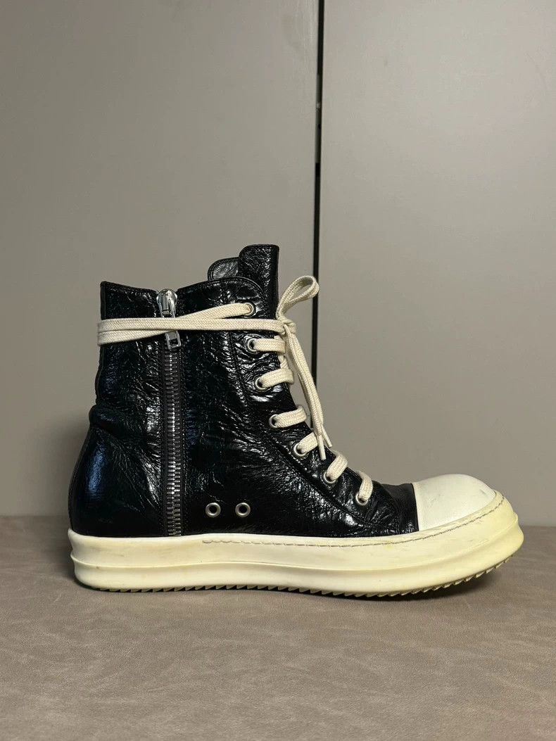 Rick Owens rick owens black high top sneakers Size US 5 / EU 37 - 4 Thumbnail