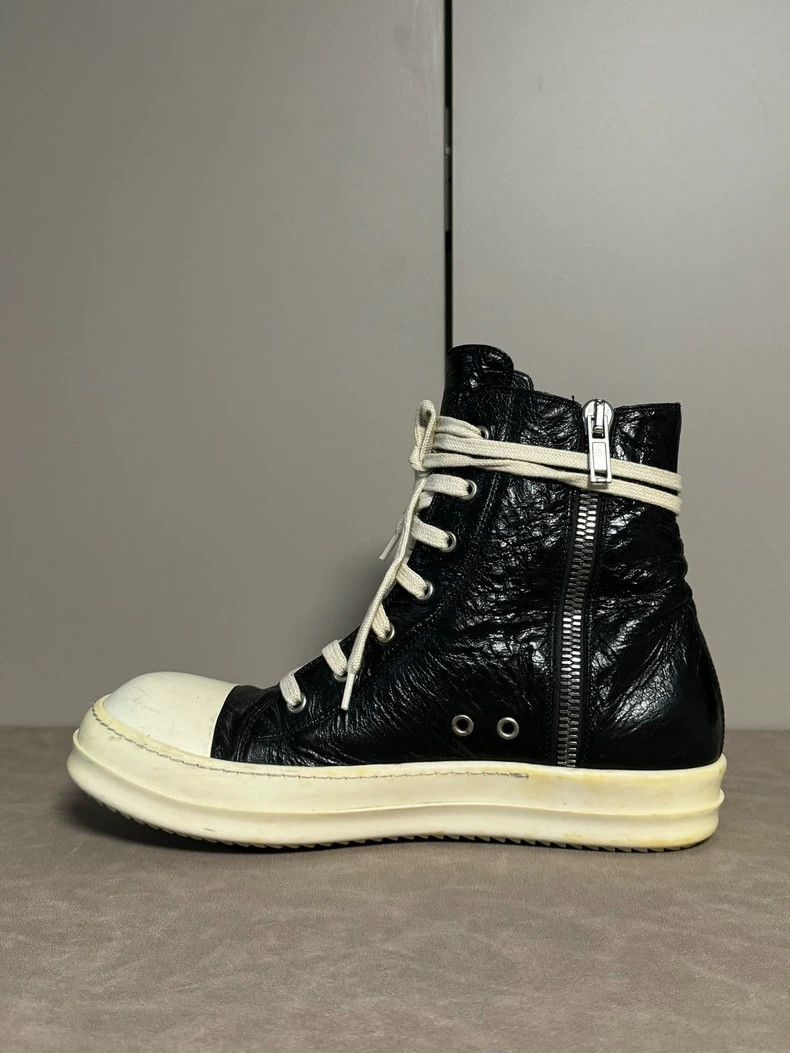 Rick Owens rick owens black high top sneakers Size US 5 / EU 37 - 3 Thumbnail