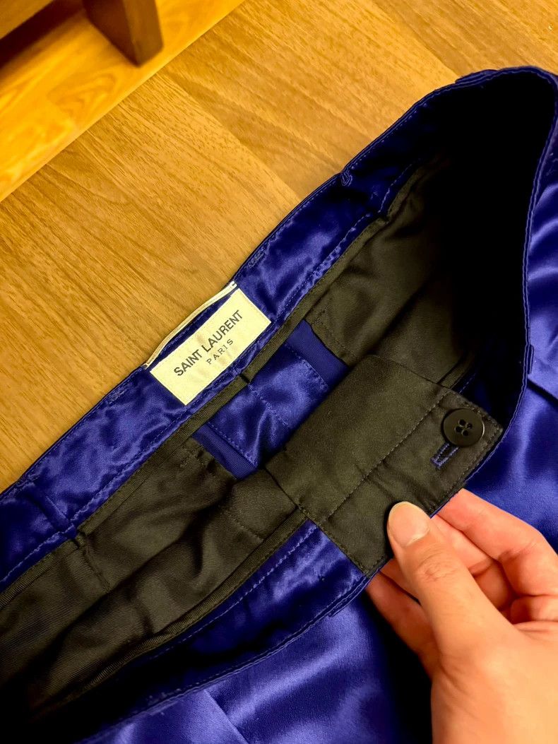 Saint Laurent Paris saint laurent 22ss blue formal pants Size US 44 / EU 60 - 3 Thumbnail