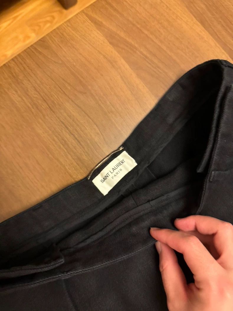 Saint Laurent Paris saint laurent black wide leg pants Size US 44 / EU 60 - 3 Thumbnail