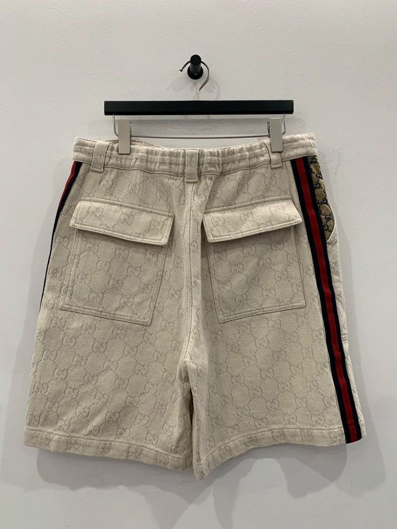 Gucci Gucci Ivory Logo Men's Shorts Size US 44 / EU 60 - 2 Thumbnail