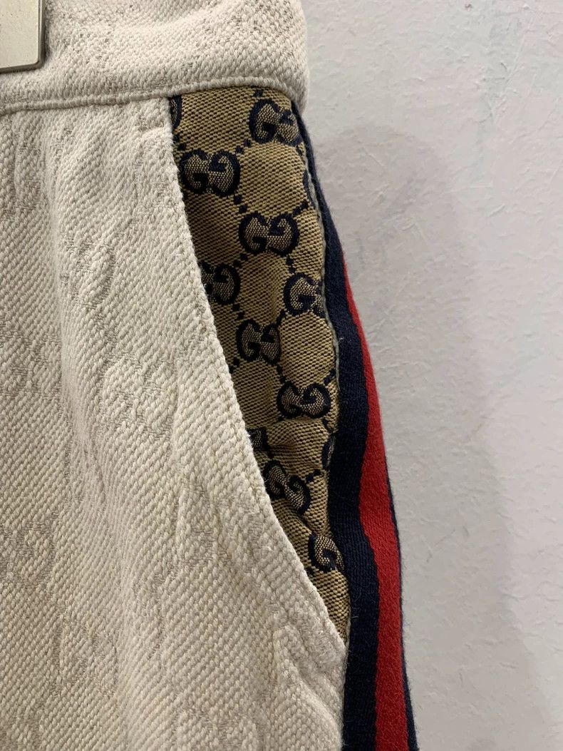 Gucci Gucci Ivory Logo Men's Shorts Size US 44 / EU 60 - 4 Thumbnail